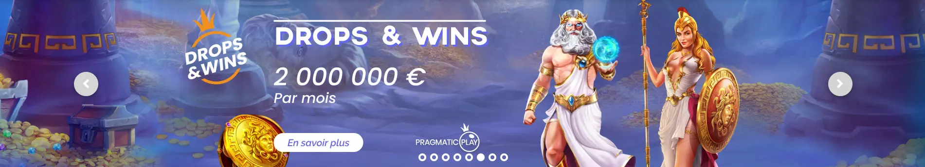Drop and Wins SPINS OF GLORY CASINO