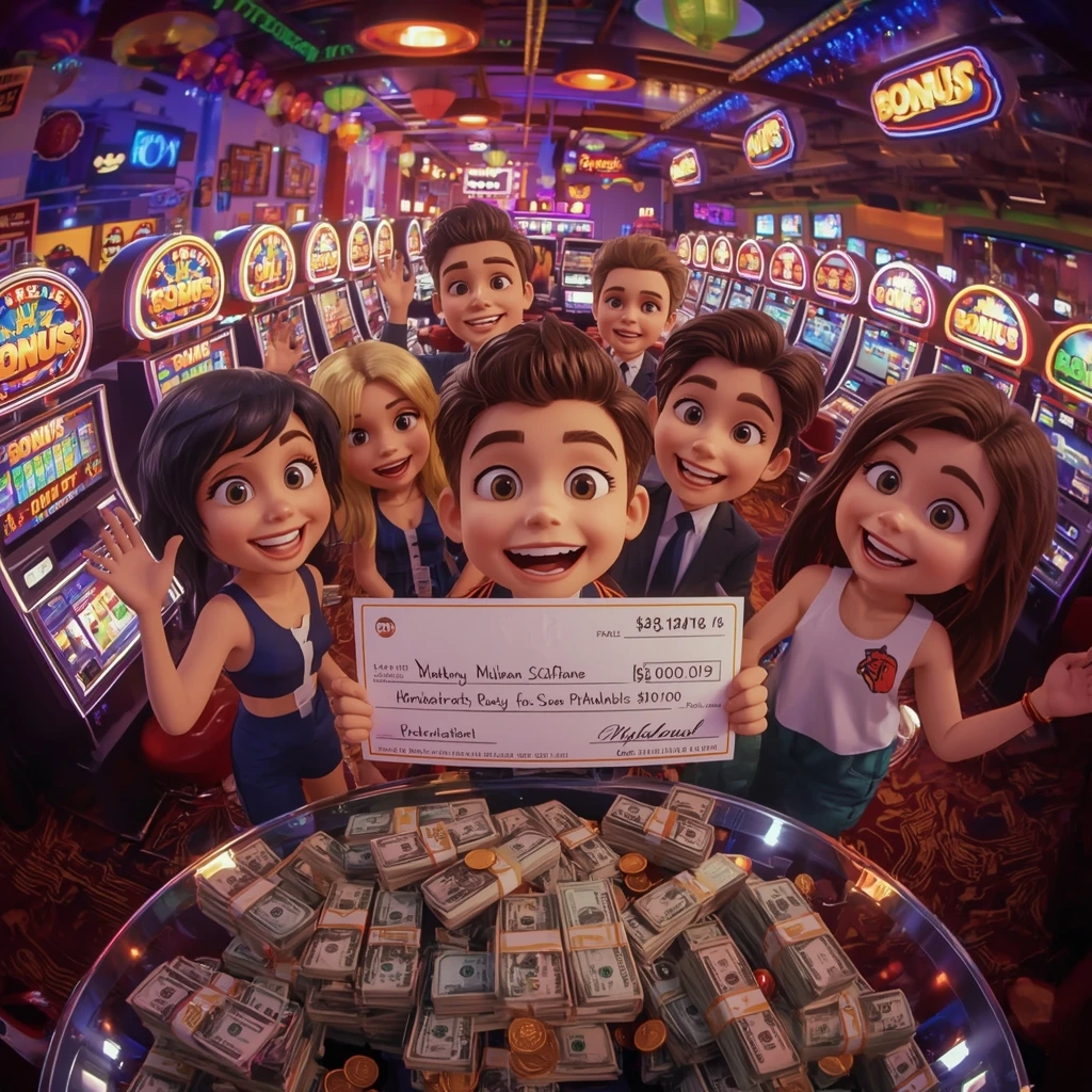 bonus dans les mains de l'homme au casino Spins of Glory